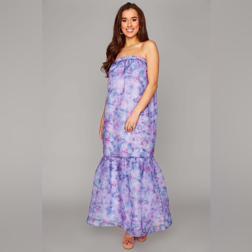 Buddy Love Purple Tie-Dye Maxi Dress
